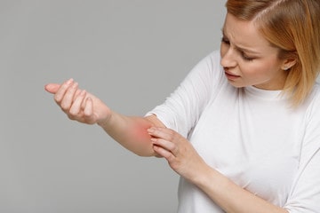 What causes skin infection?